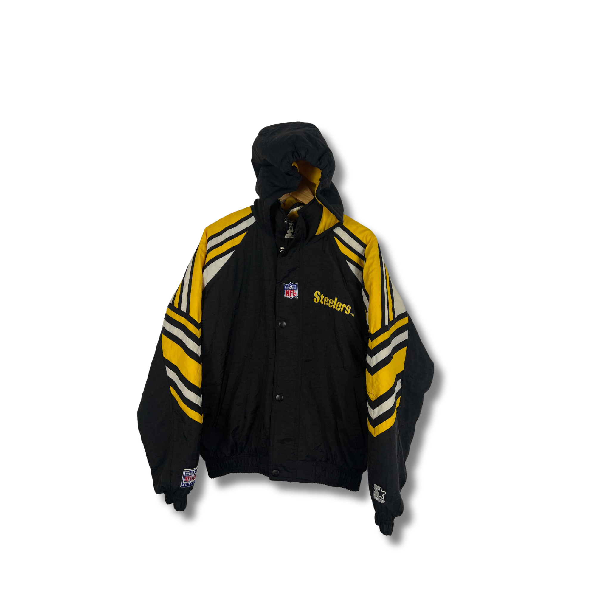 NFL - PITTSBURGH STEELERS STARTER VINTAGE JACKET - LARGE BOXY