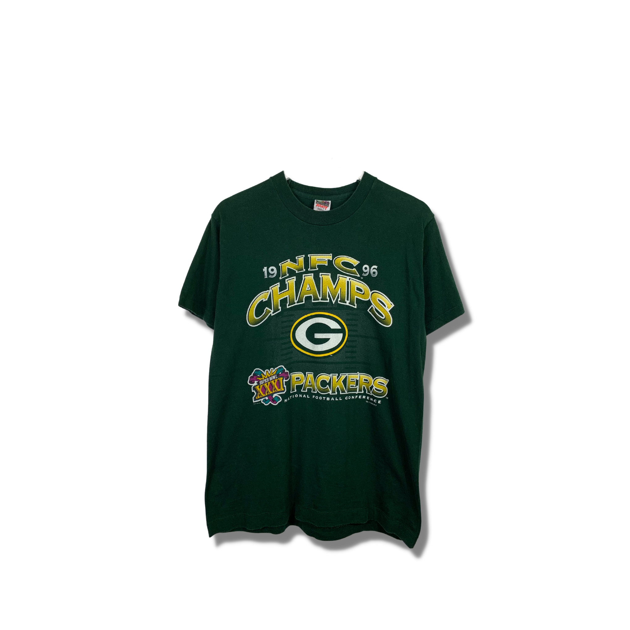 NFL 1996 GREEN BAY PACKERS CHAMPIONSHIP T SHIRT SMALL MEDIUM