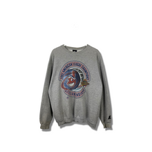 Load image into Gallery viewer, MLB - 97 CLEVELAND INDIANS STARTER CREWNECK - LARGE OVERSIZED / XL