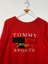 Load image into Gallery viewer, TOMMY HILFIGER EMBROIDERED CREWNECK - LARGE / OVERSIZED