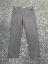Load image into Gallery viewer, CARHARTT BROWN CANVAS STRAIGHT FIT PANTS CARGO CARPENTER  - 38 X 34
