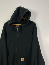 Load image into Gallery viewer, BLACK CARHARTT FULL ZIP UP THERMAL HOODIE - 2XL / 3XL
