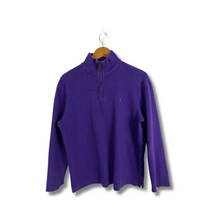 Load image into Gallery viewer, RALPH LAUREN PURPLE  1/4 QUARTER-ZIP - MEDIUM
