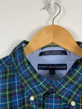 Load image into Gallery viewer, TOMMY HILFIGER PLAID BUTTON UP DRESS SHIRT MENS - XL
