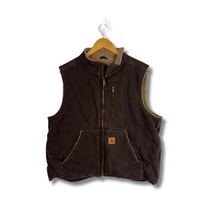 Load image into Gallery viewer, BROWN CARHARTT SHERPA VEST - LARGE
