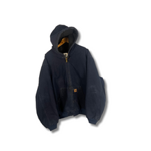 Load image into Gallery viewer, NAVY BLUE VINTAGE CARHARTT HOODED JACKET - 3XL
