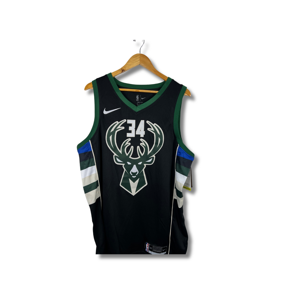 NBA - * NEW WITH TAGS * MILUWAUKEE BUCKS #34 GIANNIS ANTETOKOUNMPO SINGLET JERSEY - XL