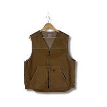 Load image into Gallery viewer, CARHARTT SHERPA BROWN VEST - LARGE
