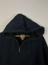 Load image into Gallery viewer, NAVY BLUE ZIP-UP HOODIE THERMAL - XL OVERSIZED / 2XL
