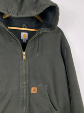 Load image into Gallery viewer, GREEN CARHARTT HOODED JACKET FULL ZIP - MENS XL / FITS OVERSIZED / OR 2XL
