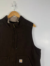 Load image into Gallery viewer, BROWN CARHARTT SHERPA VEST - WOMANS LARGE 12-14 / MENS SMALL
