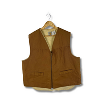 Load image into Gallery viewer, BROWN CARHARTT SHERPA VEST - XL
