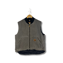 Load image into Gallery viewer, VINTAGE GREY CARHARTT WASHED VEST - XL
