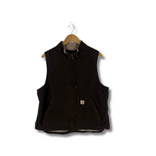 Load image into Gallery viewer, BROWN CARHARTT SHERPA VEST - WOMANS LARGE 12-14 / MENS SMALL
