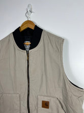Load image into Gallery viewer, VINTAGE CARHARTT WHITE VEST - 2XL / OVERSIZED

