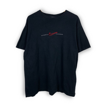 Load image into Gallery viewer, 90&#39;S VINTAGE EMBROIDERED NIKE T-SHIRT BLACK MENS - MEDIUM OVERSIZED
