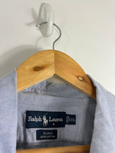 Load image into Gallery viewer, BLUE RALPH LAUREN SHORT SLEEVE DRESS SHIRT MULTI COLOUR PONY - XL OVERSIZED / 2XL
