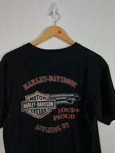 Load image into Gallery viewer, VINTAGE HARLEY DAVIDSON EAGLE GRAPHIC W/ BACK GRAPHIC - MEDIUM
