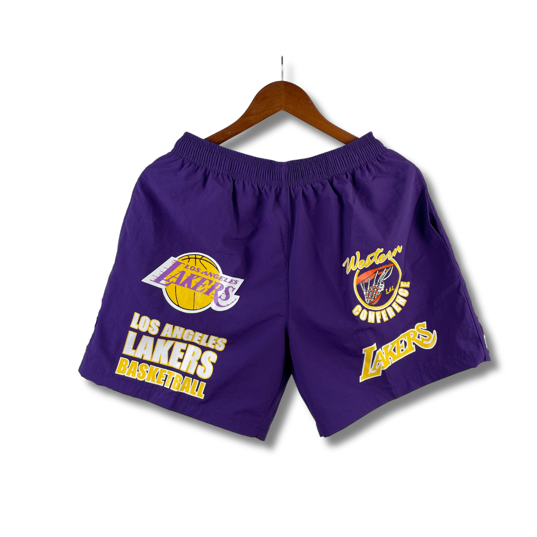 NBA - AUTHENTIC L.A LOS ANGELES LAKERS MITCHELL & NESS PURPLE SHORTS