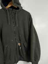 Load image into Gallery viewer, GREY CARHARTT FULL ZIP HOODED JACKET - XL / XL OVERSIZED
