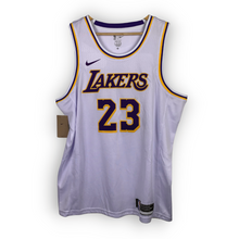Load image into Gallery viewer, NBA - LOS ANGELES L.A LAKERS #23 LEBRON JAMES NIKE SWINGMAN WHITE SINGLET JERSEY
