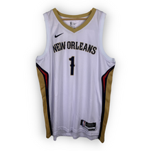 Load image into Gallery viewer, NBA - NEW ORLEANS PELICANS #1 ZION WILLIAMS NIKE SWINGMAN WHITE SINGLET JERSEY
