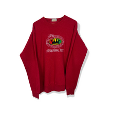 Load image into Gallery viewer, EMBROIDERED STUSSY TRIBINAL CREWNECK - LARGE OVERSIZED / XL
