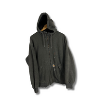 Load image into Gallery viewer, GREY CARHARTT FULL ZIP HOODED JACKET - XL / XL OVERSIZED
