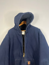 Load image into Gallery viewer, NAVY BLUE VINTAGE CARHARTT HOODED JACKET - 3XL
