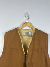 Load image into Gallery viewer, BROWN CARHARTT SHERPA VEST - XL
