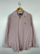 Load image into Gallery viewer, RALPH LAUREN STRIPED BUTTON UP DRESS SHIRT - MENS LARGE
