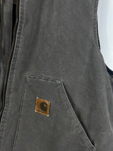 Load image into Gallery viewer, VINTAGE GREY CARHARTT WASHED VEST - XL
