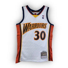 Load image into Gallery viewer, NBA - * NEW WITH TAGS * GOLDEN STATE WARRIORS #30 STEPHEN CURRY WHITE MITCHELL &amp; NESS HARDWOOD CLASSIC SINGLET JERSEY
