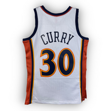 Load image into Gallery viewer, NBA - * NEW WITH TAGS * GOLDEN STATE WARRIORS #30 STEPHEN CURRY WHITE MITCHELL &amp; NESS HARDWOOD CLASSIC SINGLET JERSEY

