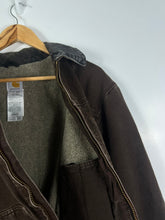 Load image into Gallery viewer, CARHARTT DETRIOT STYLE SHERPA BROWN JACKET - LARGE
