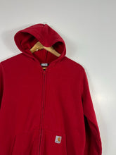 Load image into Gallery viewer, CARHARTT RED FULL ZIP HOODIE - MENS SMALL / WOMANS LARGE 14-16
