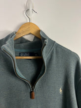 Load image into Gallery viewer, TEAL / BLUE RALPH LAUREN 1/4 QUARTER-ZIP - MEDIUM
