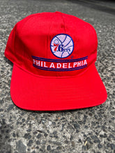Load image into Gallery viewer, NBA - VINTAGE PHILADELPHIA SPALDING SNAPBACK HAT - ONE SIZE FITS ALL OSFA
