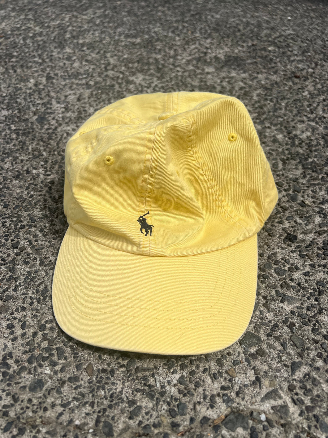 VINTAGE YELLOW RALPH LAUREN POLO HAT - ONE SIZE FITS ALL OSFA