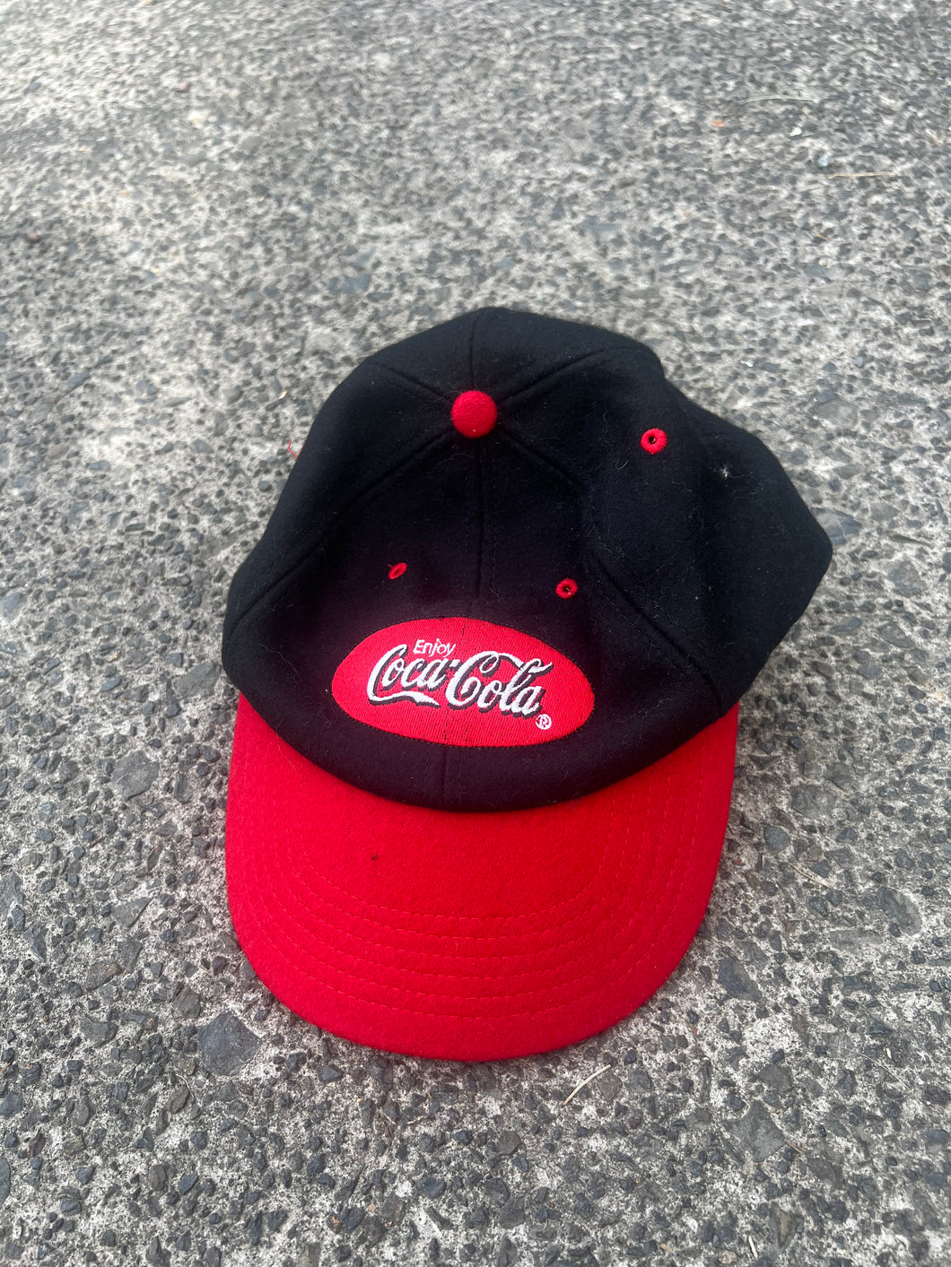 VINTAGE COCA-COLA WOOL BLEND HAT - ONE SIZE FITS ALL OSFA