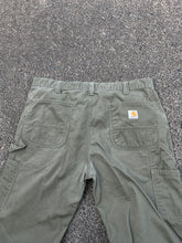 Load image into Gallery viewer, GREEN CARHARTT CARPENTER PANTS - 38 X 30
