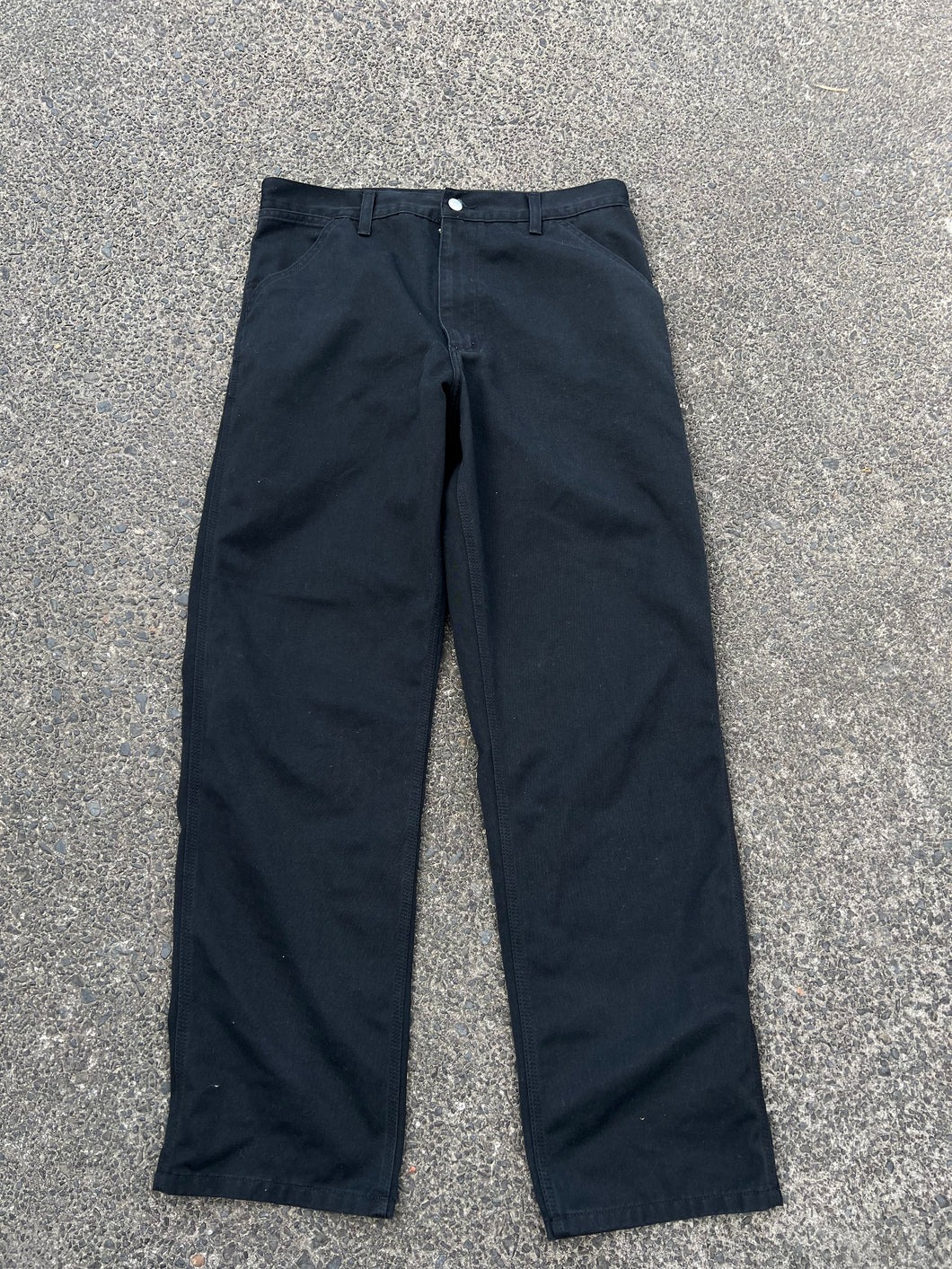 BLACK CARHARTT DRESS SIMPLE PANTS * NEAR NEW * - 32 X 32