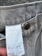 Load image into Gallery viewer, LIGHT BROWN / GREY CARHARTT CARPENTER PANT - 34 X 34
