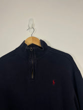 Load image into Gallery viewer, NAVY BLUE W/ RED EMBLEM 1/4 QUATER-ZIP - MEDIUM
