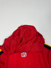 Load image into Gallery viewer, NFL - KANSAS CHIEFS LOGO ATHLETIC JACKET W/ BACK HIT W/ HOODIE  - XL OVERSIZED / 2XL

