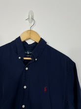 Load image into Gallery viewer, DARK NAVY BLUE RALPH LAUREN POLO DRESS SHIRT - XL
