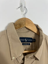 Load image into Gallery viewer, BROWN RALPH LAUREN SHORT SLEEVE DRESS SHIRT - 2XL / OVERSIZED
