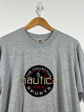 Load image into Gallery viewer, NAUTICA ALL EMBROIDERED VINTAGE T-SHIRT - TAGGED XL FITS MENS LARGE
