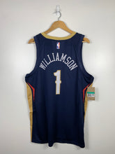 Load image into Gallery viewer, NBA - NEW ORLEANS PELICANS #1 ZION WILLIAMS NIKE SWINGMAN BLUE SINGLET JERSEY
