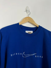 Load image into Gallery viewer, COBALT BLUE NIKE SWOOSH BRAND CREWNECK - BOXY LARGE
